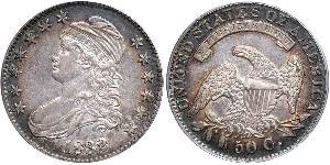 50 Цент США (1776 - ) Серебро 