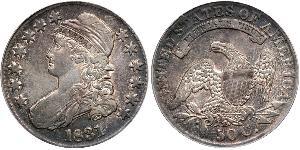 50 Цент США (1776 - ) Серебро 