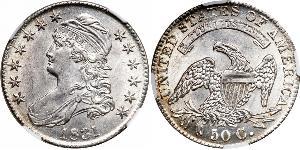 50 Цент США (1776 - ) Серебро 