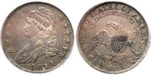 50 Цент США (1776 - ) Серебро 