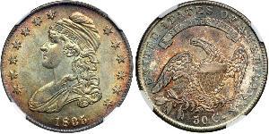 50 Цент США (1776 - ) Серебро 