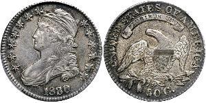 50 Цент США (1776 - ) Серебро 