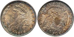 50 Цент США (1776 - ) Серебро 