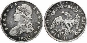 50 Цент США (1776 - ) Серебро 