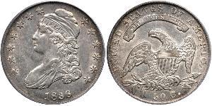 50 Цент США (1776 - ) Серебро 