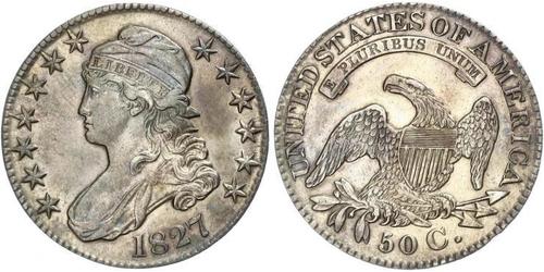 50 Цент США (1776 - ) Серебро 