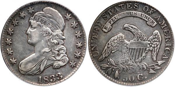 50 Цент США (1776 - ) Серебро 