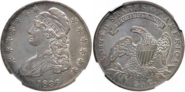 50 Цент США (1776 - ) Серебро 