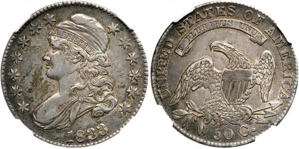 50 Цент США (1776 - ) Серебро 