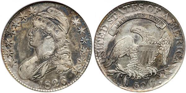 50 Цент США (1776 - ) Серебро 