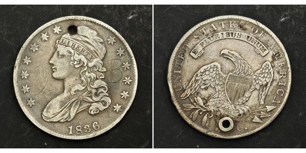 50 Цент США (1776 - ) Серебро 