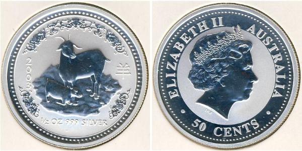 50 Цент Австралія (1939 - ) Срібло 