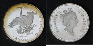 50 Цент Канада Срібло Єлизавета II (1926-2022)