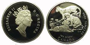 50 Цент Канада Срібло Єлизавета II (1926-2022)