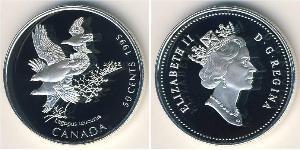 50 Цент Канада Срібло Єлизавета II (1926-2022)