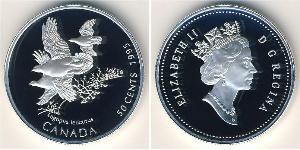 50 Цент Канада Срібло Єлизавета II (1926-2022)