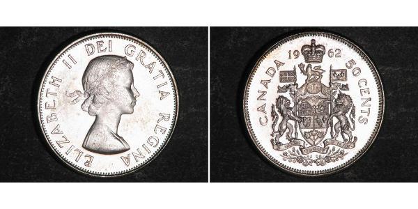 50 Цент Канада Срібло Єлизавета II (1926-2022)