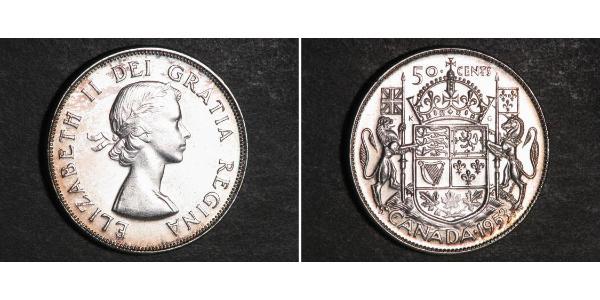 50 Цент Канада Срібло Єлизавета II (1926-2022)