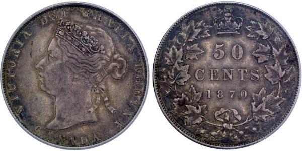 50 Цент Канада Срібло Вікторія (1819 - 1901)