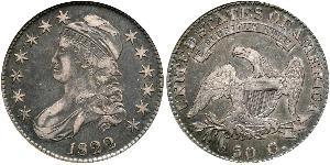 50 Цент США (1776 - ) Срібло 