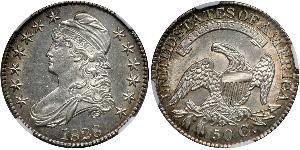 50 Цент США (1776 - ) Срібло 