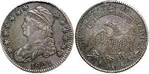 50 Цент США (1776 - ) Срібло 