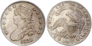 50 Цент США (1776 - ) Срібло 