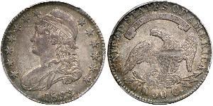 50 Цент США (1776 - ) Срібло 