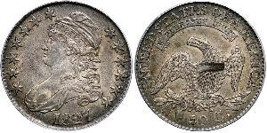 50 Цент США (1776 - ) Срібло 