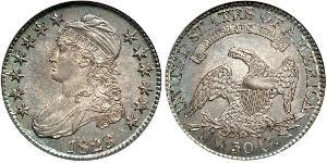 50 Цент США (1776 - ) Срібло 