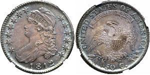 50 Цент США (1776 - ) Срібло 