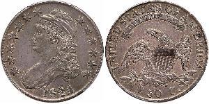 50 Цент США (1776 - ) Срібло 