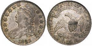 50 Цент США (1776 - ) Срібло 