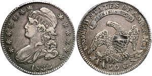 50 Цент США (1776 - ) Срібло 