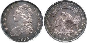 50 Цент США (1776 - ) Срібло 