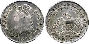 50 Цент США (1776 - ) Срібло 