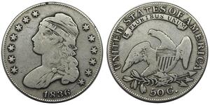 50 Цент США (1776 - ) Срібло 