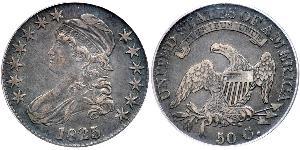 50 Цент США (1776 - ) Срібло 