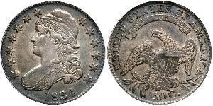 50 Цент США (1776 - ) Срібло 