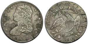 50 Цент США (1776 - ) Срібло 
