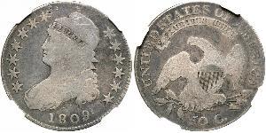 50 Цент США (1776 - ) Срібло 