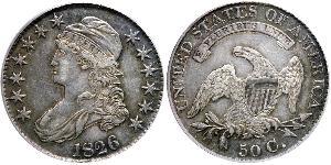 50 Цент США (1776 - ) Срібло 
