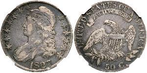 50 Цент США (1776 - ) Срібло 