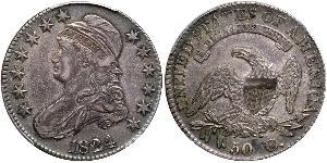 50 Цент США (1776 - ) Срібло 