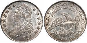 50 Цент США (1776 - ) Срібло 