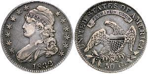 50 Цент США (1776 - ) Срібло 