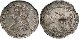50 Цент США (1776 - ) Срібло 
