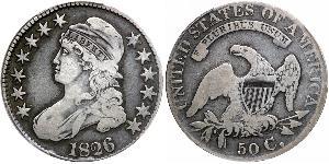 50 Цент США (1776 - ) Срібло 