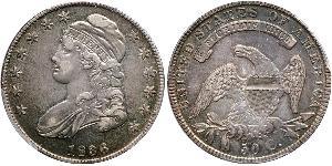 50 Цент США (1776 - ) Срібло 