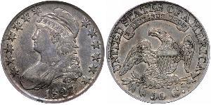 50 Цент США (1776 - ) Срібло 